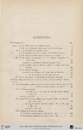 Conspectus