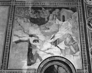 Kapellenausmalung — Szenen der Franziskuslegende — Szene aus dem Leben des heiligen Franziskus
