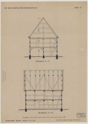 Sassendorf (Kreis Soest): Hof Gämkerschulze. Backhaus (Schnitte)