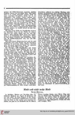 N.F. 9.1929 S. 6-11: Kind und nicht mehr Kind