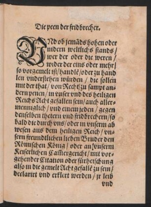 Die peen der fridbrecher.