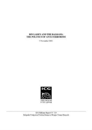 Bin Laden and the Balkans : the politics of anti-terrorism