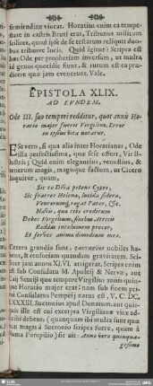 Epistola XLIX. Ad Eundem