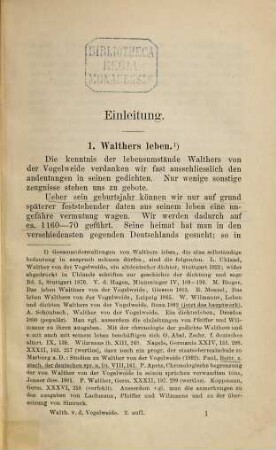 Die Gedichte Walthers von der Vogelweide