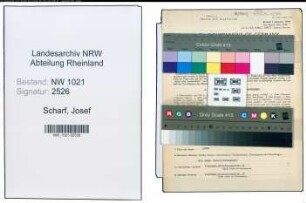 Entnazifizierung Josef Scharf , geb. 16.06.1893 (Obsthaendler)