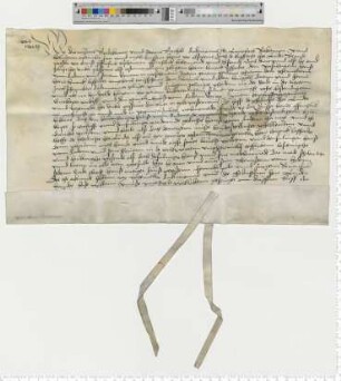 Die Ratsmannen Dionisius Bredekouw und Stacius Borcholt erneuern einen Gartenbrief (zwischen dem Lüner- und dem Altenbrückertore).