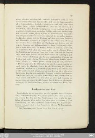 Landeskirche und Staat