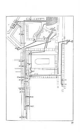 Abb. 6. Wasserleitung in Harburg (um 1700) nach Karten des Museums.