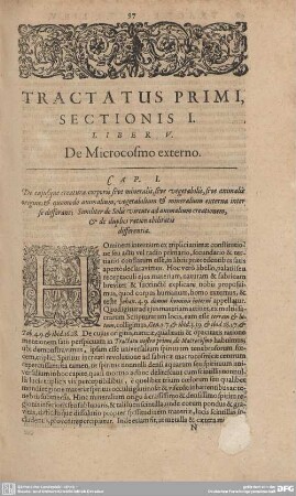 Liber V. De Microcosmo externo.