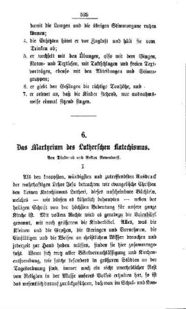 Das Martyrium des Lutherschen Katechismus