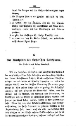 Das Martyrium des Lutherschen Katechismus