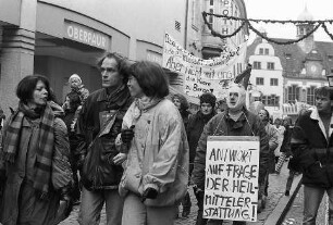 Freiburg im Breisgau: Demonstration gegen die Gesundheitsreform