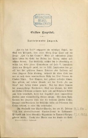 Talleyrand : eine Studie