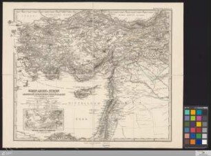Klein-Asien & Syrien nebst den westlichen Theilen von Armenien, Kurdistan & Mesopotamien im Maassstabe von 1:3.700.000