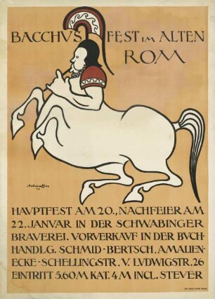 Bacchusfest im alten Rom, Fest Schwabinger Brauerei