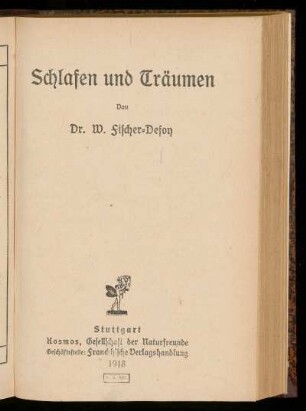Schlafen und Träumen