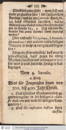 Vom 4. Saeculo.