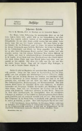 Johannes Calvin