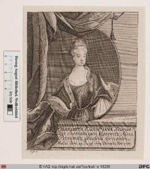Bildnis Charlotte Christiane Sophie, Großfürstin von Russland, geb. Prinzessin von Braunschweig-Blankenburg