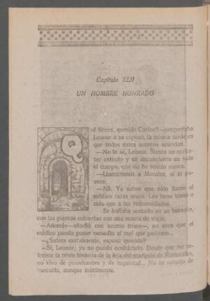 Capítulo XLII - Un hombre honrado