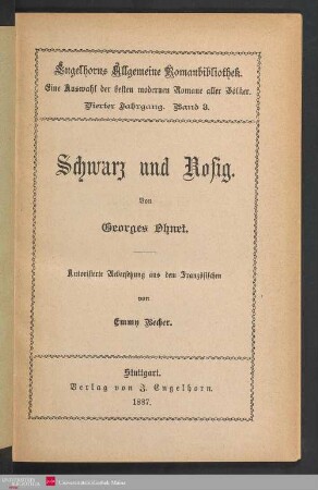 Schwarz und rosig