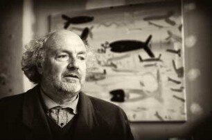 OSMAR OSTEN IN SEINEM ATELIER