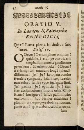 82-123, Oratio V