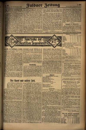 Dritte Ausgabe vom Donnerstag, den 28. November 1929.