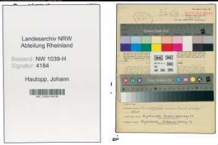 Entnazifizierung Johann Hautopp , geb. 20.02.1897 (Dachdecker)