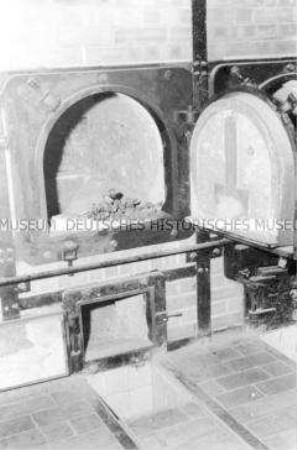 Verbrennungsofen im Krematorium in der Nationalen Mahn- und Gedenkstätte Buchenwald