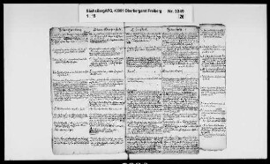 Tabelle der Bergbräuche, wie diese bei den Bergämtern Marienberg, Annaberg, Oberwiesenthal, Schwarzenberg, Johanngeorgenstadt, Eibenstock und Geyer, Schneeberg, Ehrenfriedersdorf, Altenberg, Glashütte sowie Berggießhübel gepflegt werden - gehalten von August Beyer