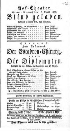 Blind geladen