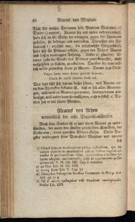 Alcaeus von Athen vermuthlich der erste Tragoedienschreiber.