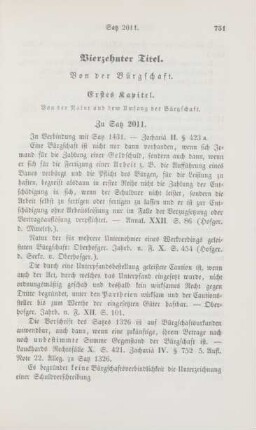 Vierzehnter Titel. Von der Bürgschaft