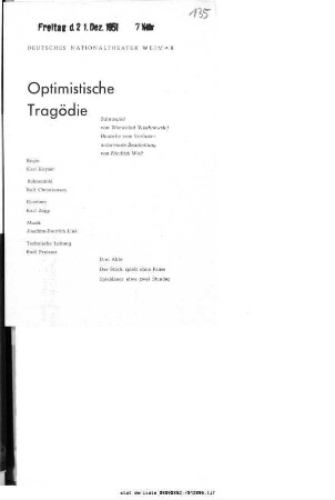 Optimistische Tragödie