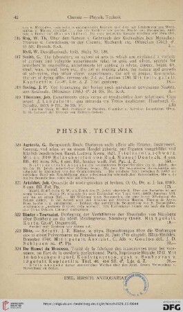 Physik, Technik (Nr. 320 - 334)