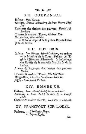 XV. Francfort sur l'Oder