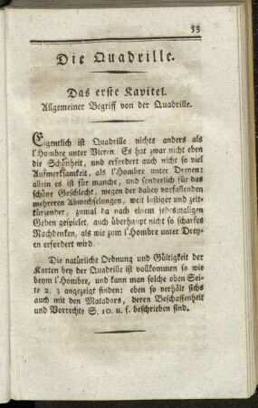 Die Quadrille.