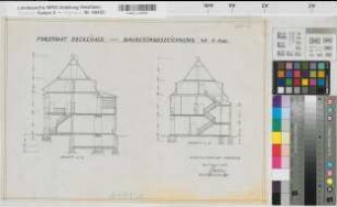 Obereimer, Forstamt, Schnitt A-B, Schnitt C-D