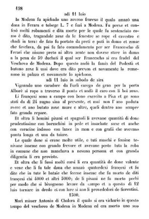1500. - del 1501 adi 8 luio