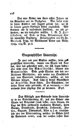Geographischer Unterricht