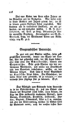 Geographischer Unterricht