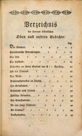 Oden und andere Gedichte