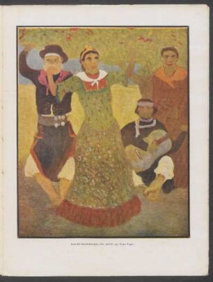 Bailes nacionales. "El gato", por Pedro Figari - [Ilustración]