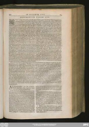 Argumentum Psalmi LVII.