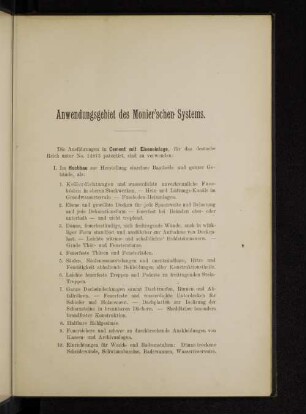 Anwendungsgebiet des Monier`schen Systems.