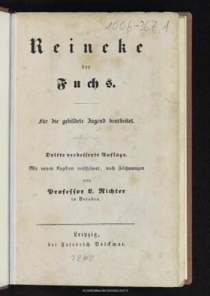 Reineke der Fuchs