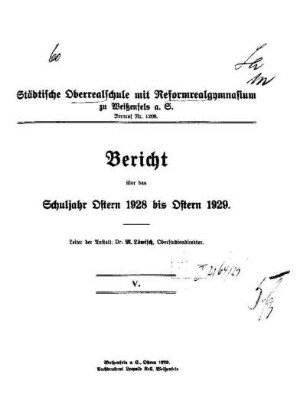 1928/29: Bericht ... - 1928/29