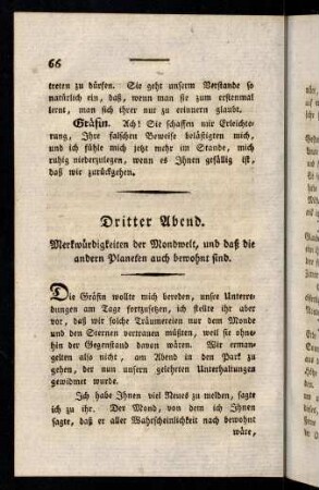 66-76, Die Graefin wollte mich bereden, unsre ...