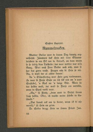 Sechstes Kapittel. Rummelroosten.